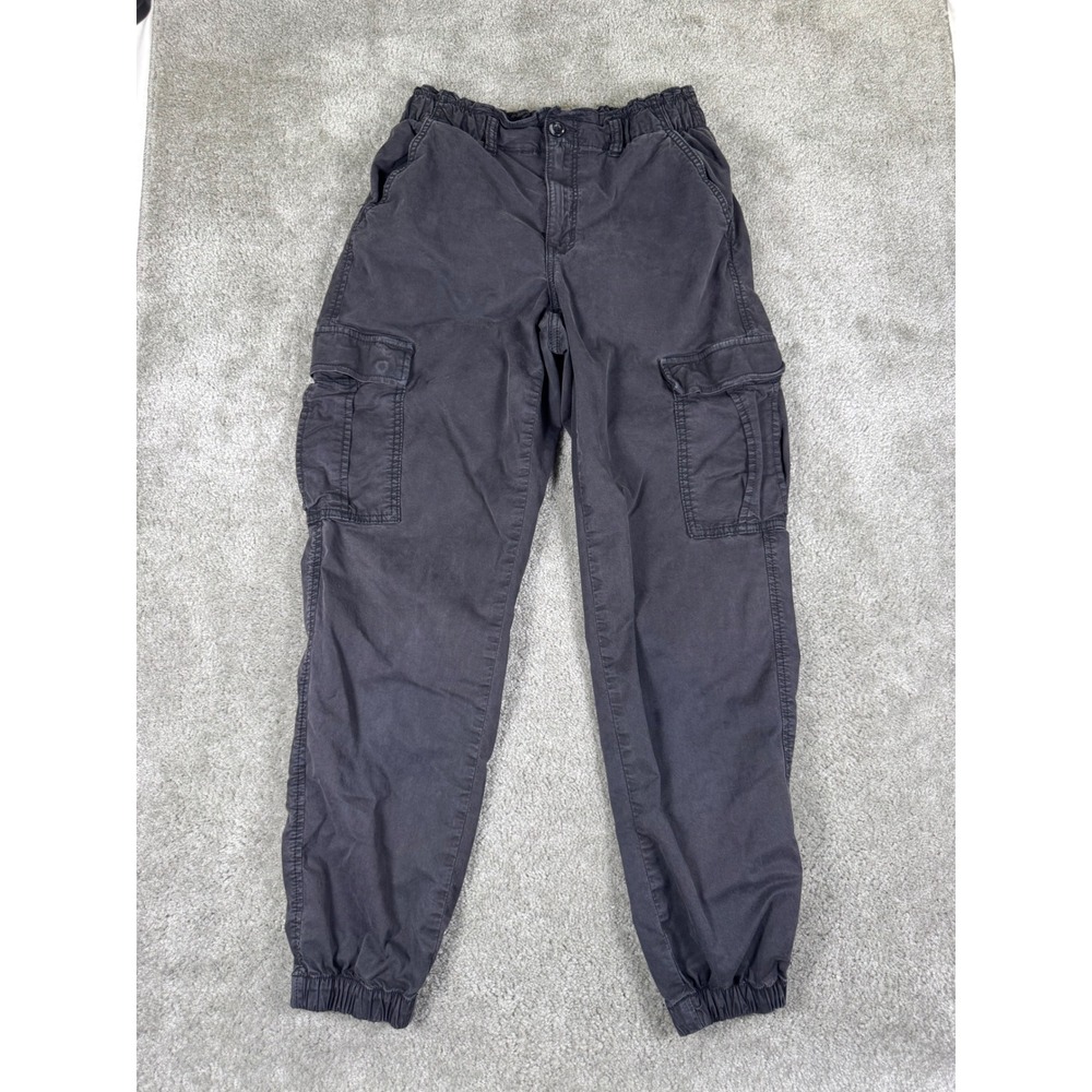 American Eagle Womens Gray Cargo Jogger Pants Size 4 Regular Stretch Cotton